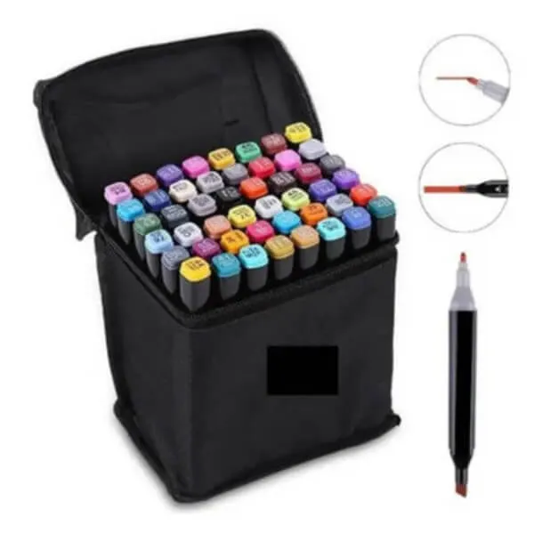 120Pcs Art Sketch Drawing Twin Marker Painting Pen Set - Image 4