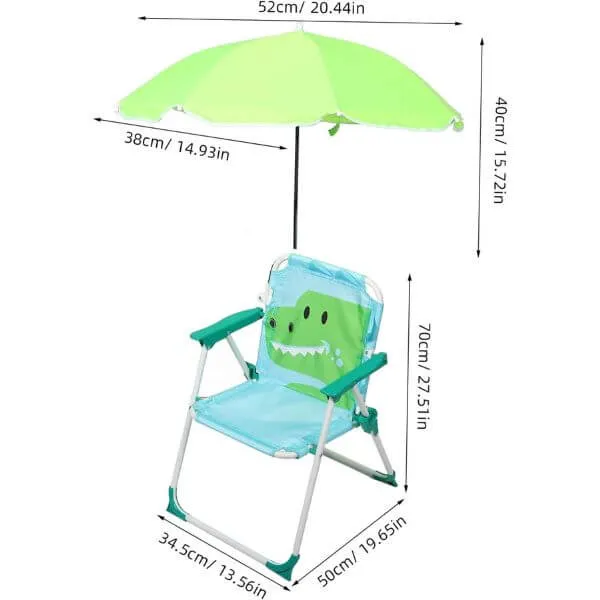 Childrens Camping Chair With Umbrella - Image 4