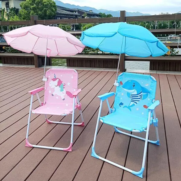 Childrens Camping Chair With Umbrella - Image 3