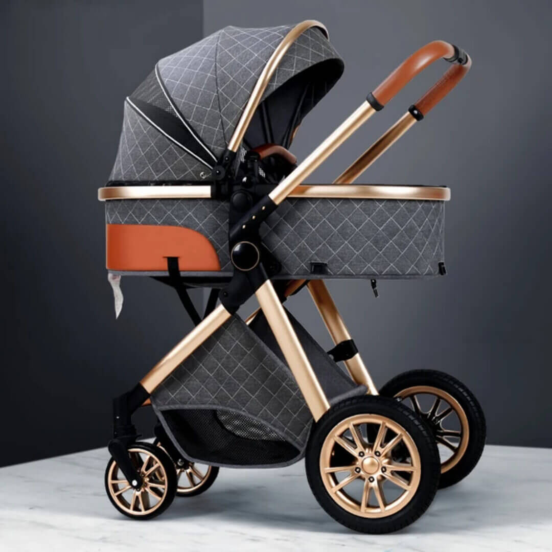 Adjustable High View Baby Stroller Carriage - Image 2