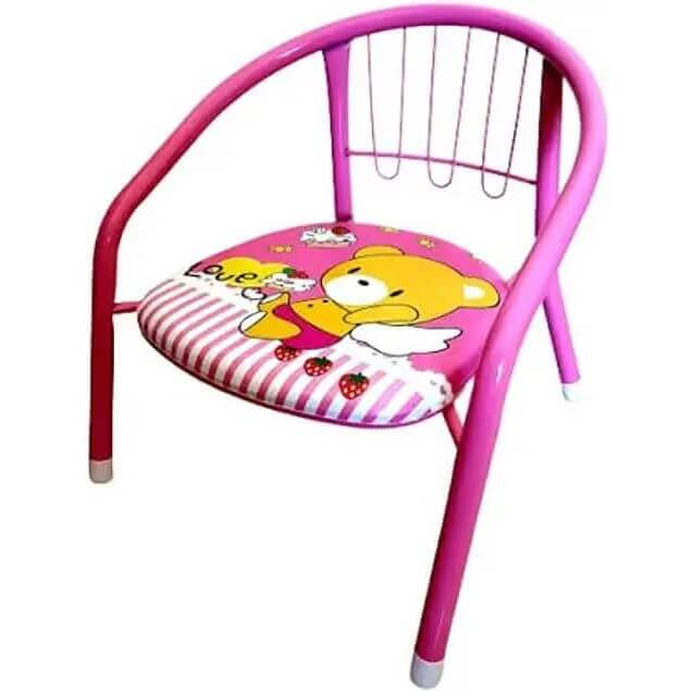 Cartoon Design Baby Chair with Metal Backrest Frame - Image 4