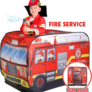 Kids Fire Truck Pop Up Tent