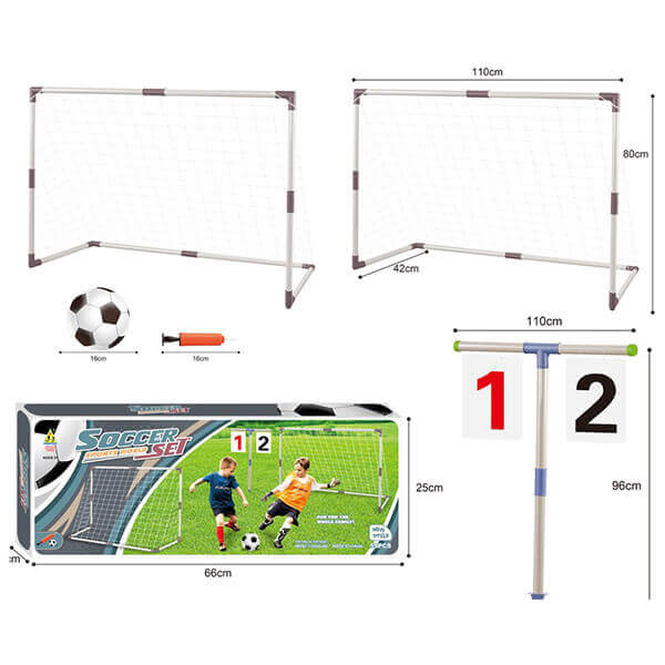 Kids Football Set with two Goal Posts and Scoreboard